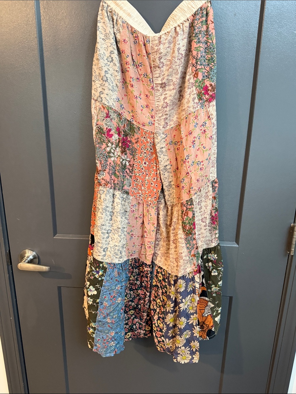 Boho Patchwork Pants in Multicolor - Picture 5 of 8